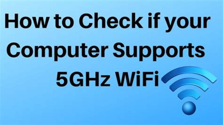 How do I know if my WIFI supports 5GHz?