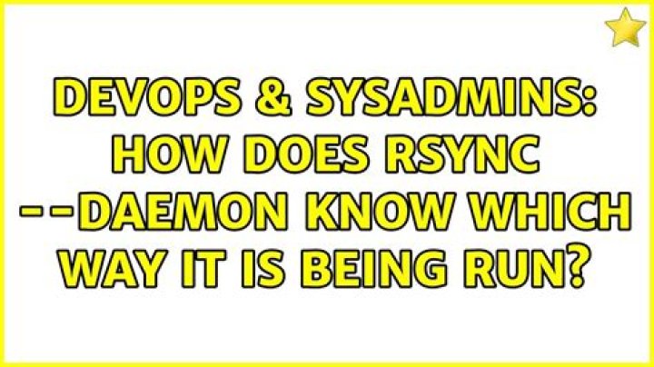 How do I know if rsync daemon is running?