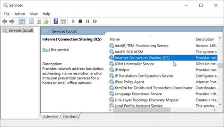 How do I limit Internet Connection Sharing?