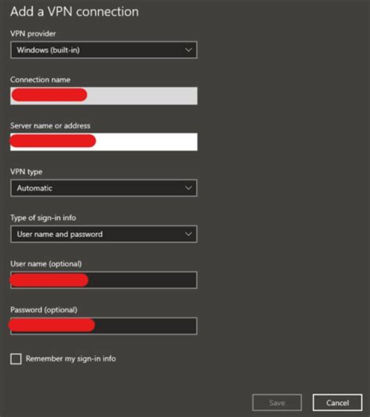 How do I log into a domain over VPN?