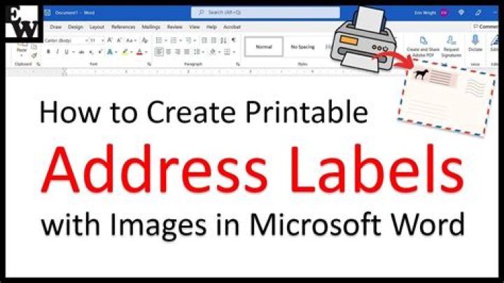 How do I make address labels in Microsoft Office?