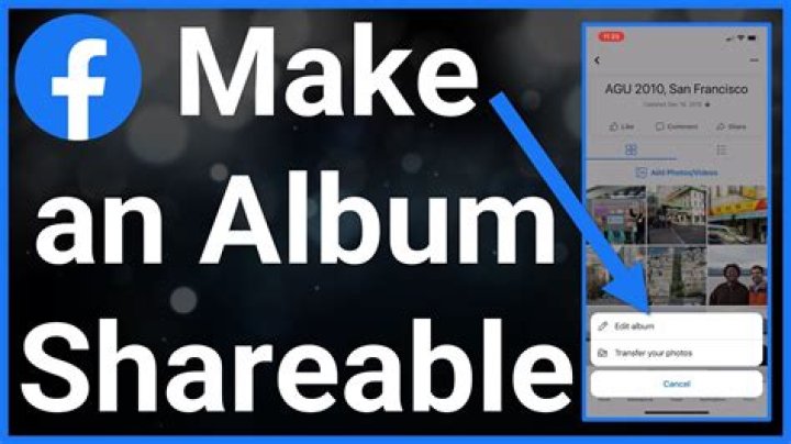 How do I make an album shareable?