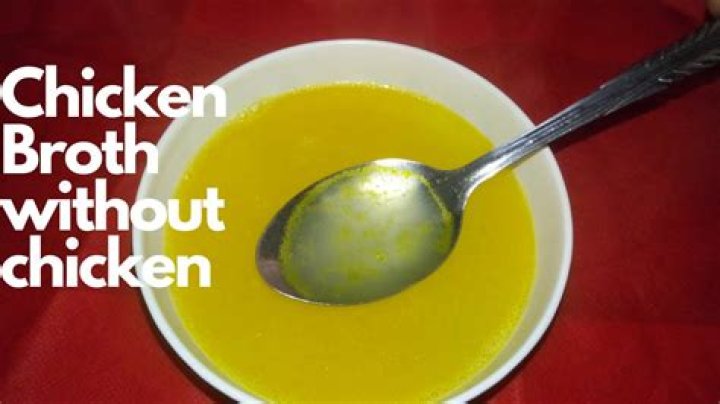 How do I make chicken broth without chicken?
