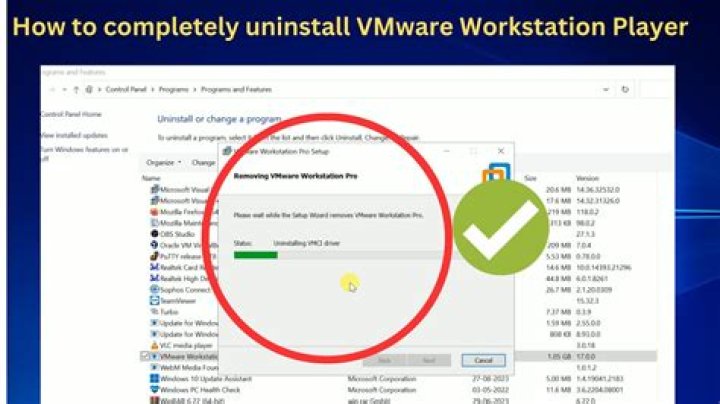 How do I manually uninstall VMware workstation?