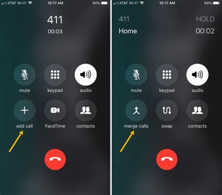 How do I merge two phone calls?