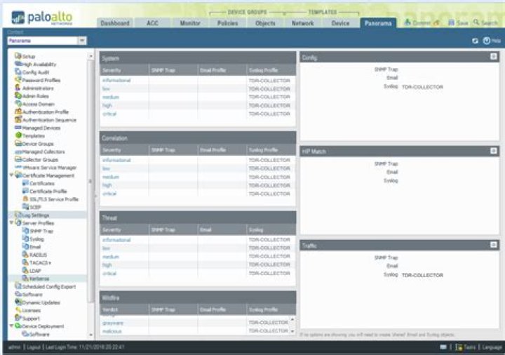 How do I monitor traffic on my Palo Alto firewall?