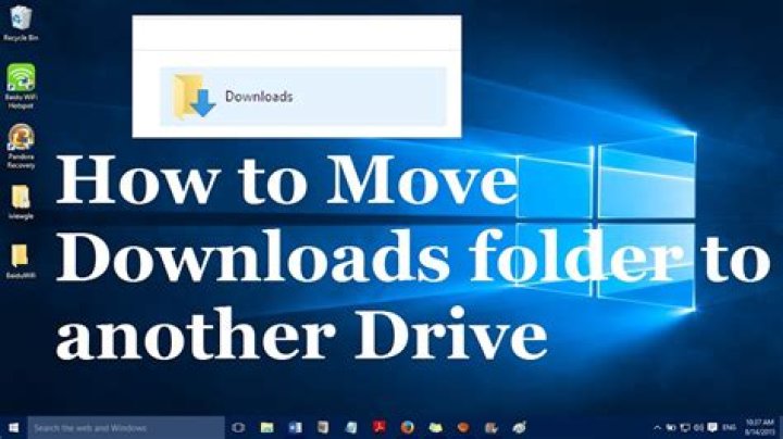 How do I move programs to another drive in Windows 10?