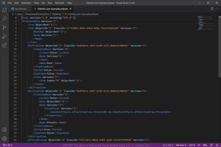How do I open a Prfpset file?