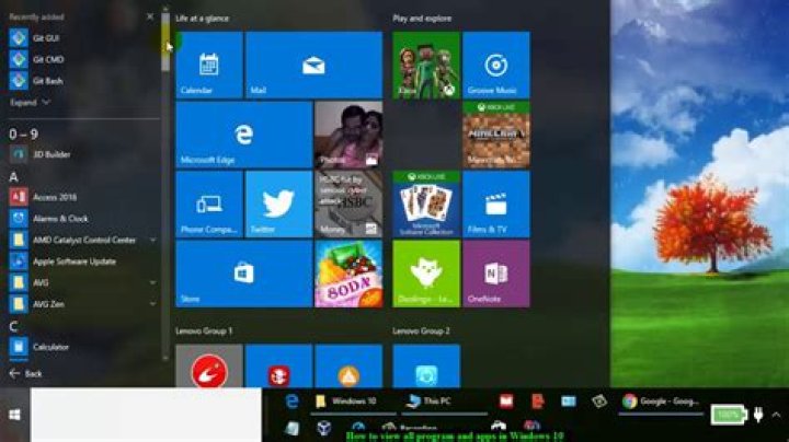 How do I open All Programs in Windows Server 2012?