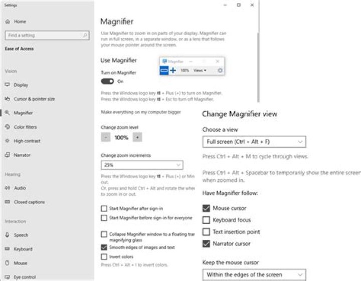 How do I open magnifier?