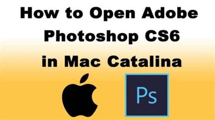 How do I open Photoshop Catalina on Mac?