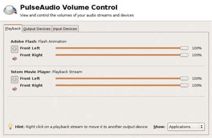 How do I open PulseAudio volume control?