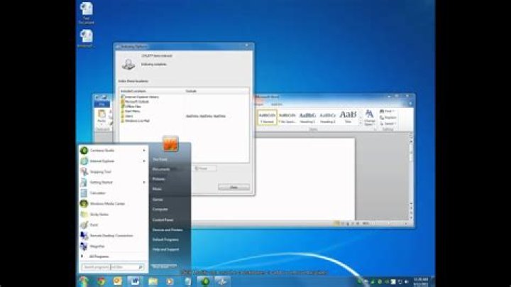 How do I open Windows Search in Windows 7?
