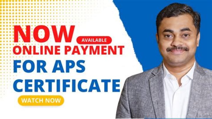 How do I pay my APS fee online?