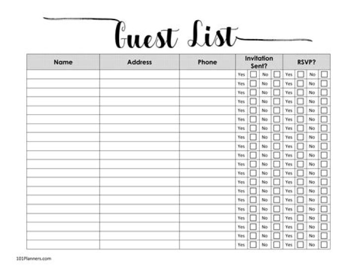 How do I print a guest list from a Facebook event?