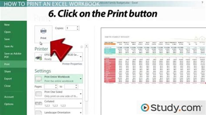 How do I print an entire workbook on one page?