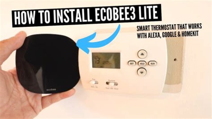 How do I program my ecobee3 Lite thermostat?