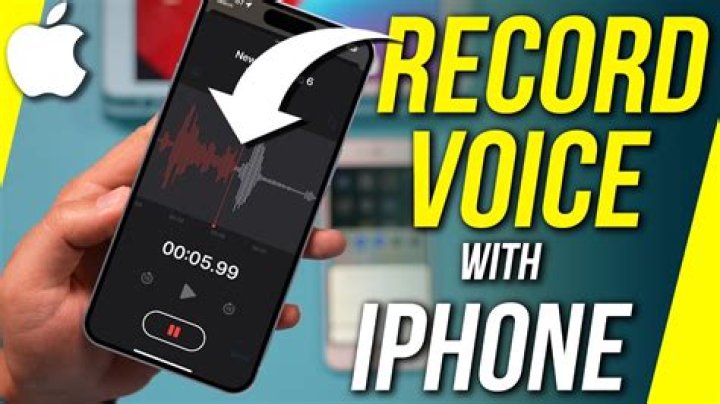 How do I record my voice on iOS?