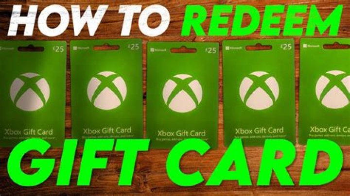 How do I redeem an Xbox gift card for Xbox Live?