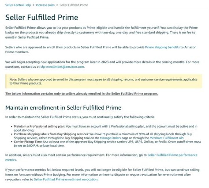 How do I register as a seller fulfilled prime?