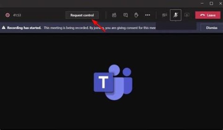 How do I remote control a Microsoft team?