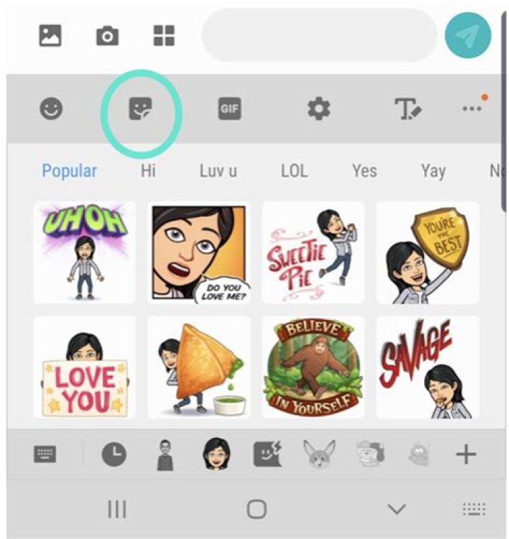 How do I remove Bitmoji from my Samsung keyboard?