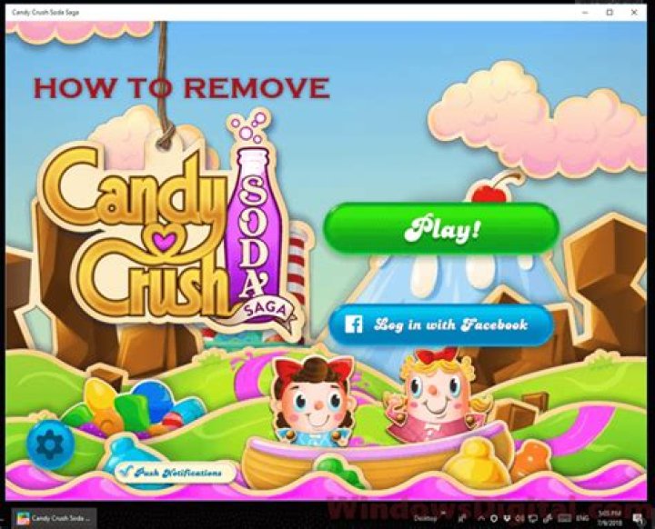 How do I remove candy crush from my Windows 10?