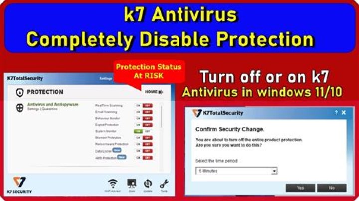 How do I remove k7 Antivirus from Windows 7?