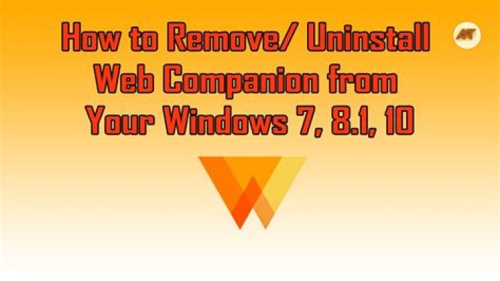 How do I remove Web Companion from Windows 7?