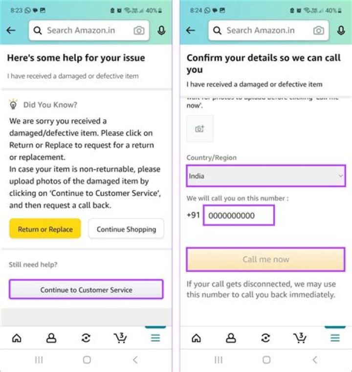 How do I report a customer on Amazon?