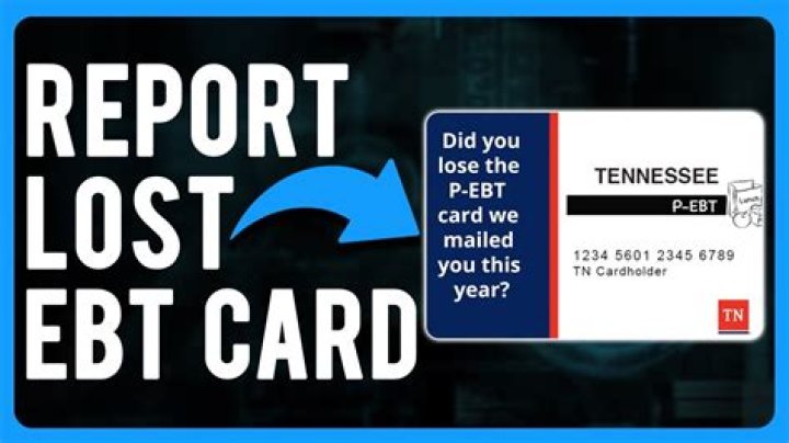 How do I report a lost EBT card?