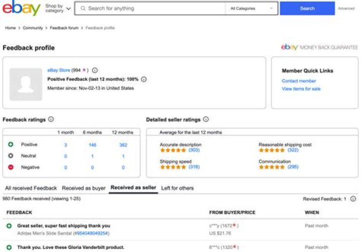 How do I report eBay feedback?