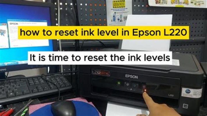 How do I reset my Epson l210 ink?
