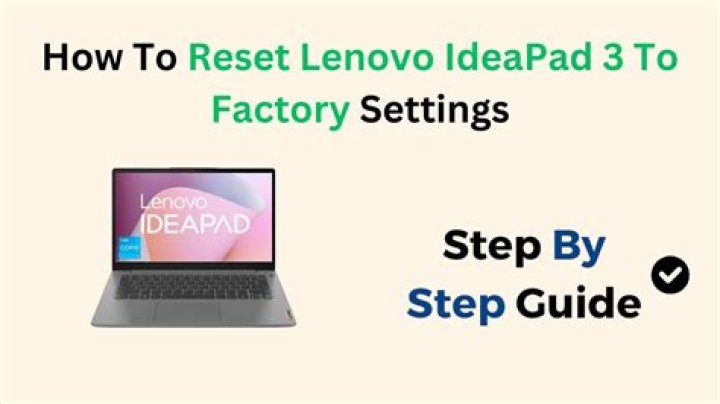 How do I reset my Lenovo IdeaPad 330?