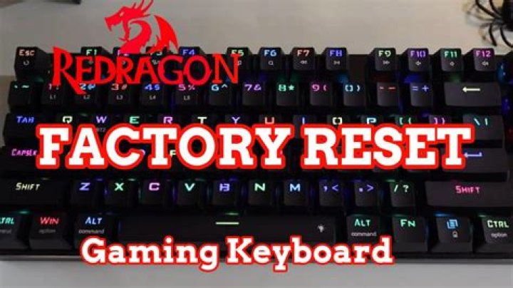 How do I reset my Redragon keyboard?