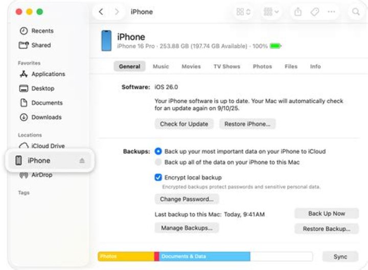 How do I restore an older iPod backup?