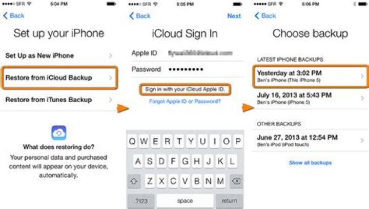 How do I restore photos from iCloud to my MacBook?