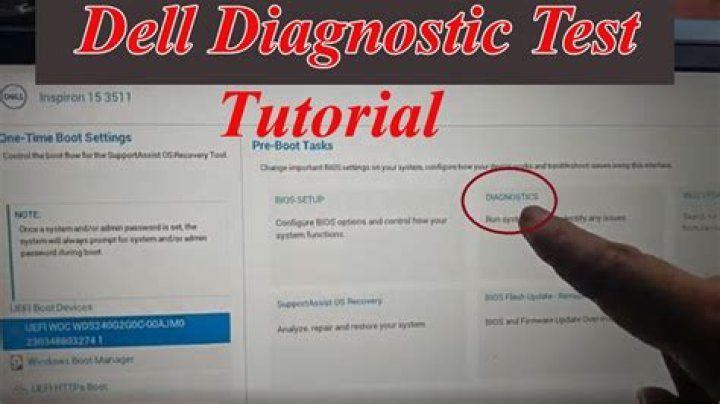 How do I run a Dell Diagnostics test?