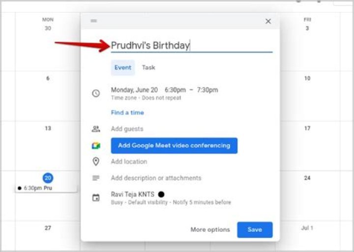 How do I save birthdays to Google Calendar?