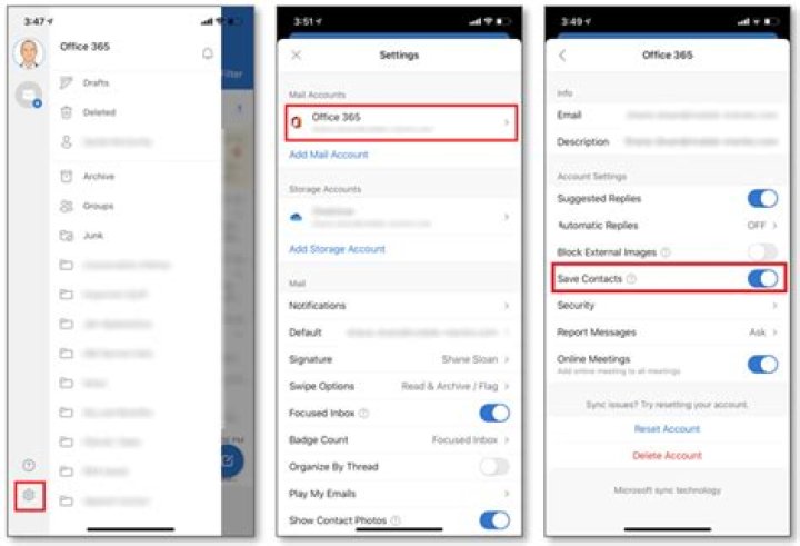 How do I save multiple pictures from Outlook to my Iphone?
