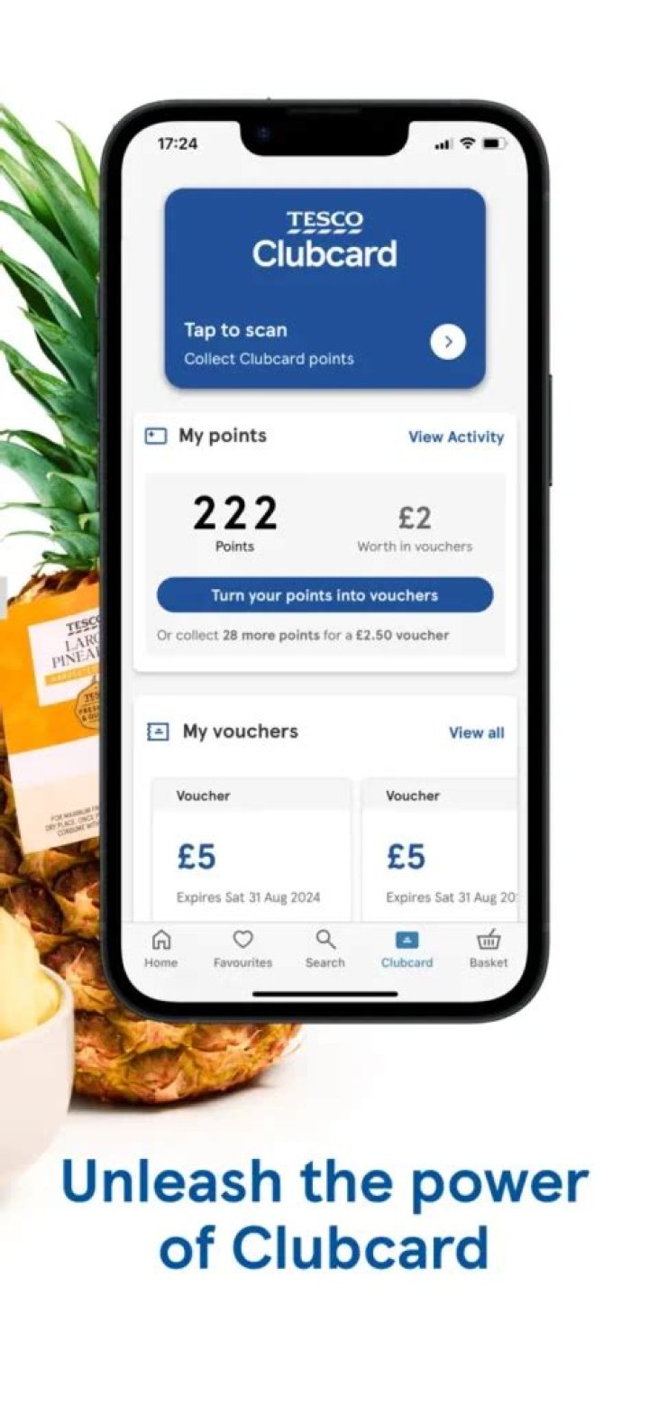 How do I scan my Tesco Clubcard app?