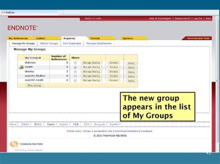 How do I see a list of my groups?