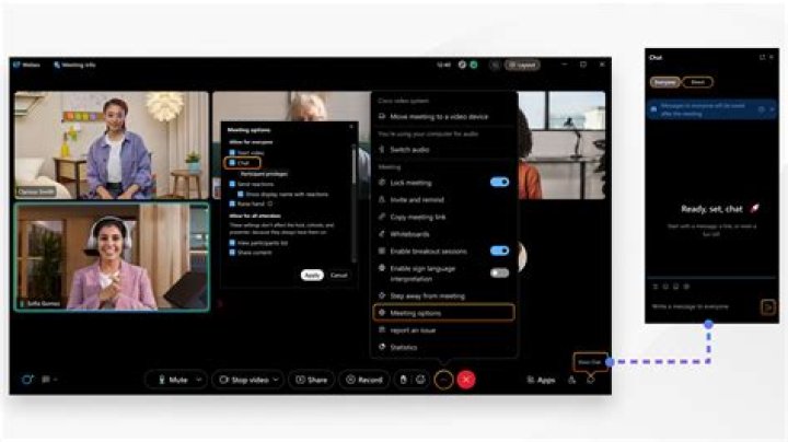 How do I see everyone on Webex from my phone?