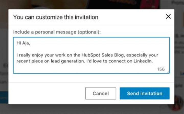 How do I send a LinkedIn invitation via email?