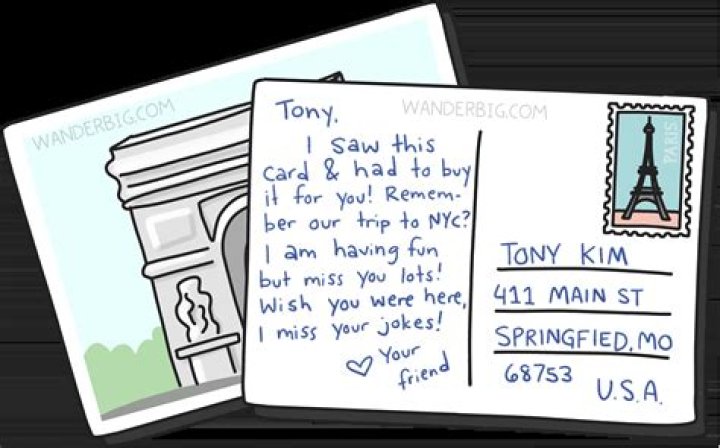 How do I send a postcard from Spain?