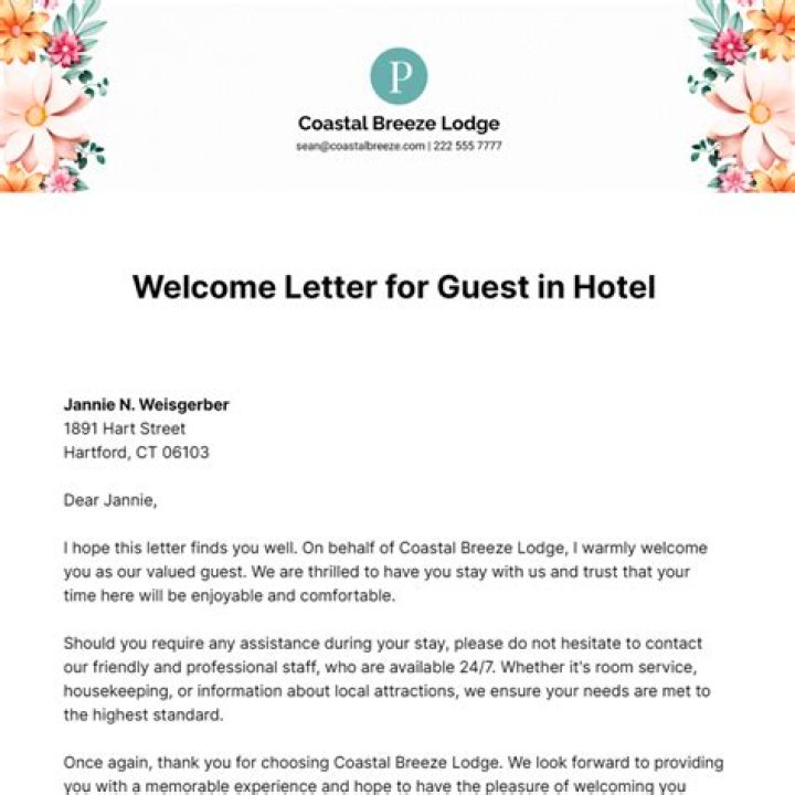 How do I send an email to a hotel guest?