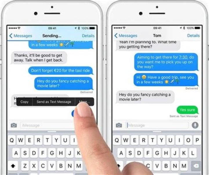 How do I send iMessage instead of text message?