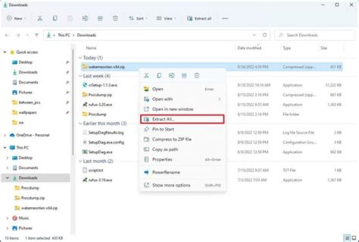 How do I send Wake-on-LAN?