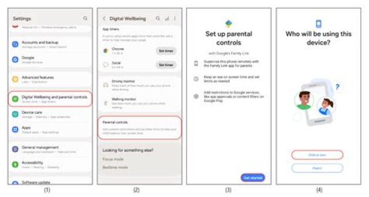 How do I set up my childs phone?