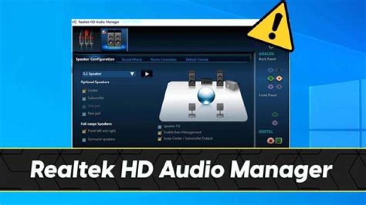 How do I set up Realtek HD Audio Manager for headphones?